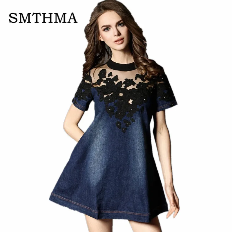 black denim dress plus size