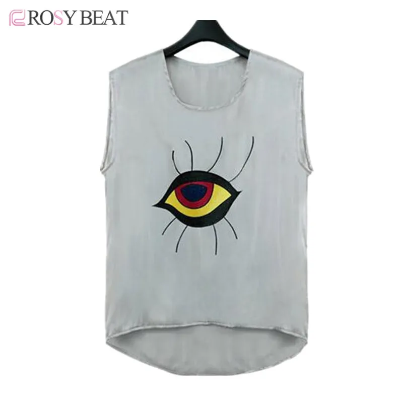Rosybeat font b Funny b font font b Women b font Tops And Tees Sleeveless Top