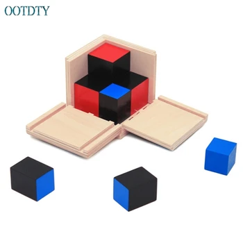 

Multicolor Kid Montessori Early Learning Algebra Mathematics Binomial Cube Set Wooden Toy #330