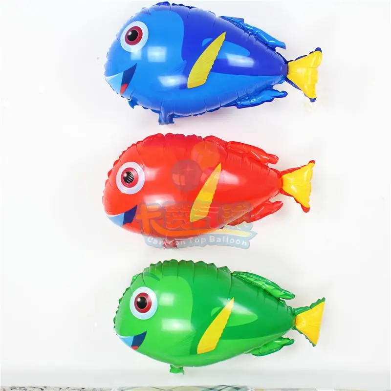 

3pcs/lot colorful dolly fish balloon lovely animal ballon 60*42.5cm inflatable child love toy for birthday party supplies FS021