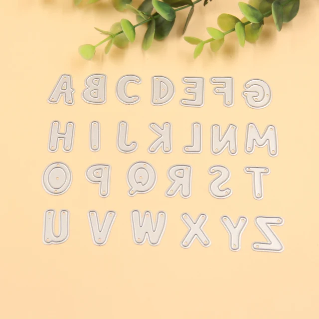 zfparty the alphabet metal cutting dies stencils for diy