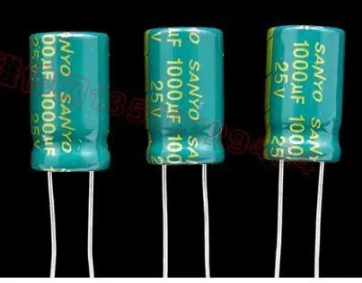 

Free shiping 100PCS 1000uF 25V 10*17MM 105C high frequency Radial Electrolytic Capacitor