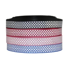 5Y45167 1 25mm plaid ribbon high quality printed polyester ribbon 5 yards DIY handmade materials wedding