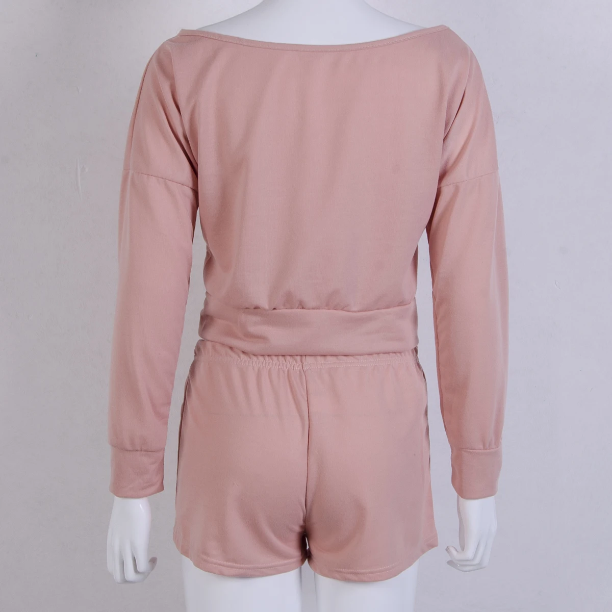 2017 Женский осенний костюм с капюшоном открытыми плечами женский спортивный