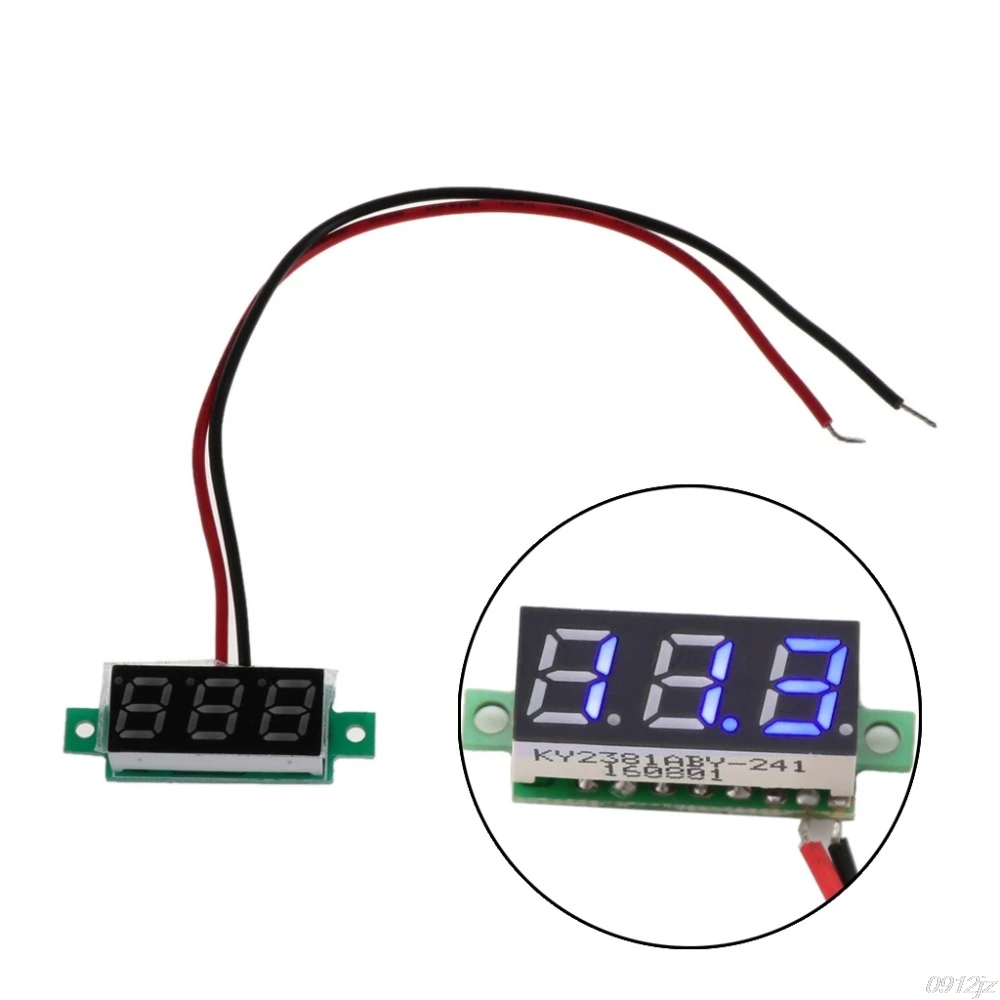 

0.28" DC 3.5-30V Super Mini Digital LED Car Voltmeter Voltage Panel Meter Battery Monitor Test Tools