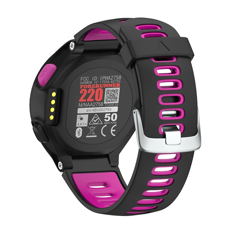 Сменный браслет на запястье для Garmin Forerunner 235 220 620 630 735 735XT Smartwatch мягкий силиконовый ремешок для часов