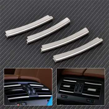 

CITALL 4pcs/set Rear Air Condition Vent Outlet Grille Cover Trim Strip For BMW 5 Series F10 F18 2011 2012 2013 2014 2015 2016