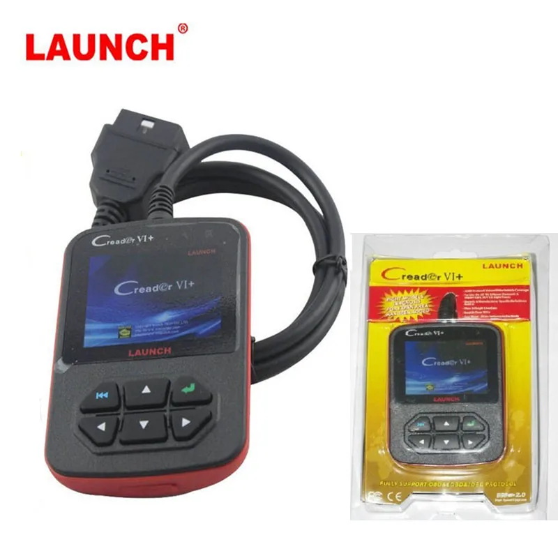 Оригинальный Launch Creader 6 + сканер кода CReader VI Plus поддержка JOBD OBDII универсальный