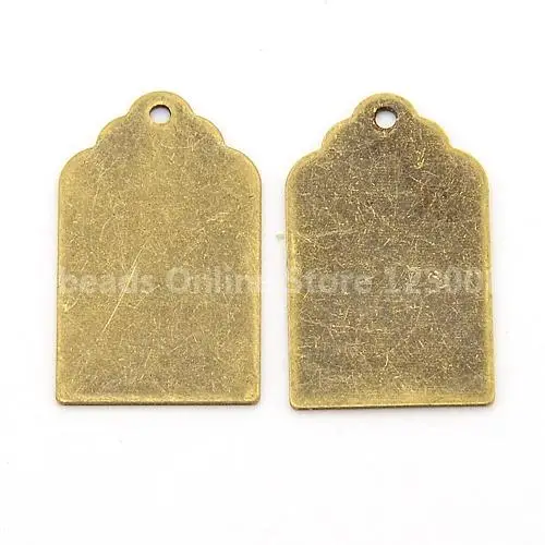 Buy Jewelry Findings Metal Tags, Brass Blank Stamping