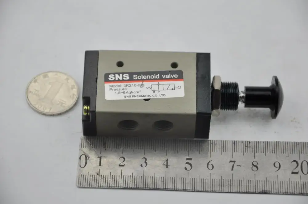 

2port 3 position 1/4" NC BSPT Hand Operated Air Valve Hand Return Manual Control 3R210-08 Hand draw vavle 2way/3