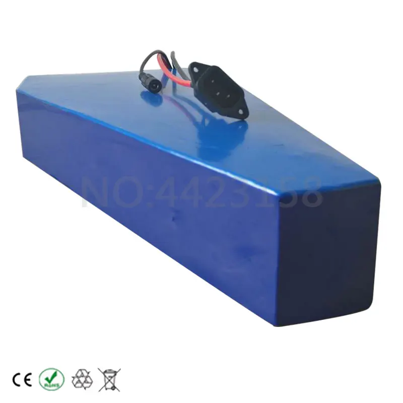 48 V 52 V 1500 W треугольная батарея 52 V 30AH Электрический велосипед ...