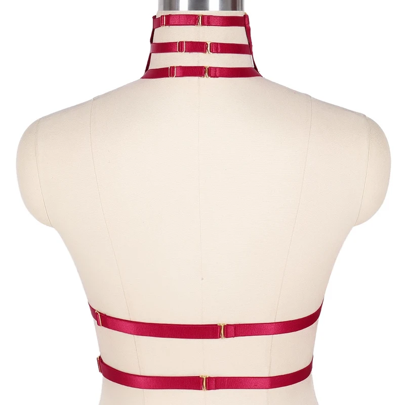 Strappy Crop Top жгут бюстгальтер сексуальный нагрудный ремень Для женщин белье регулируемая плюс Размеры пояса с резинками для чулок Свадебная вечеринка Костюмы
