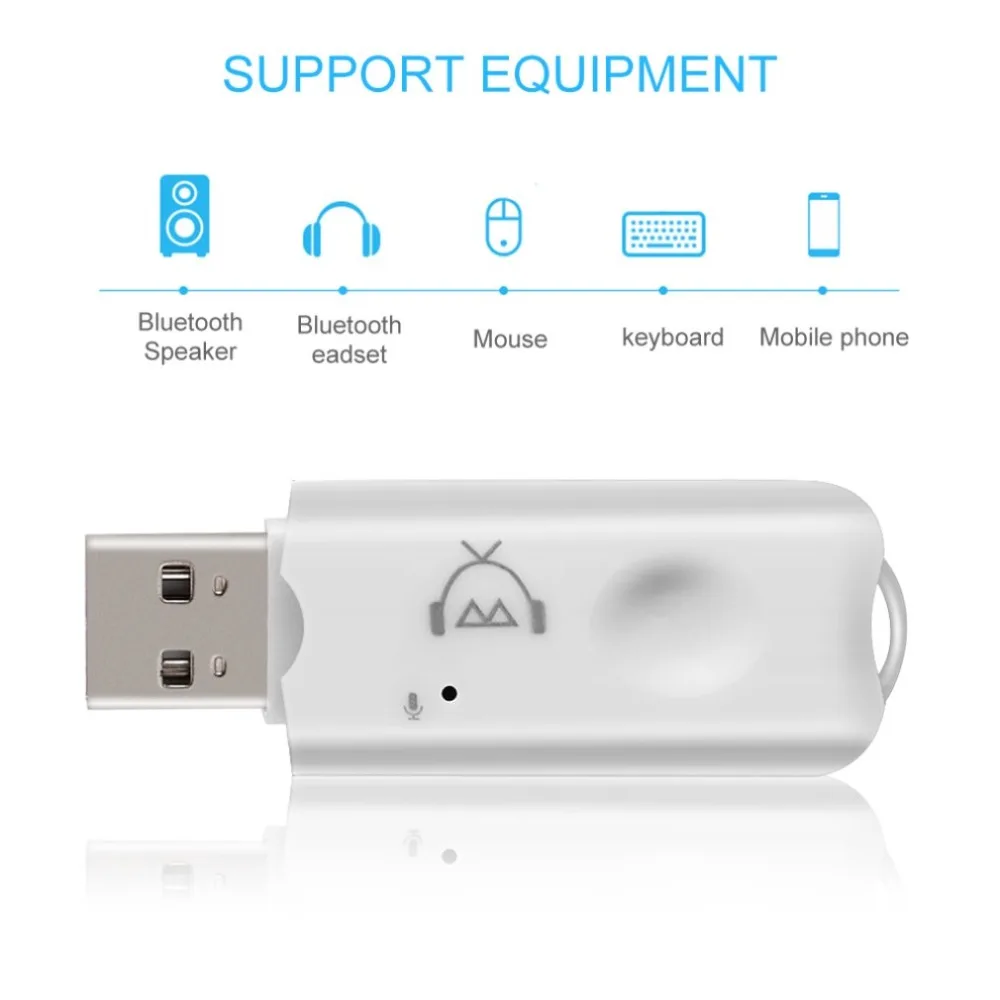 2 шт. Bluetooth ключ USB адаптер AUX беспроводной Bluetooth 2,1 Аудио приемник Портативный USB разъем DIY Электронный адаптер