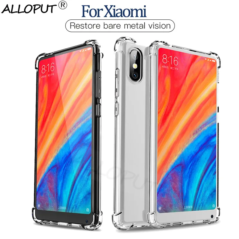 

ALLOPUT Anti-shock Airbag Case For Xiaomi Mi 9 9 SE Mi 8 A2 Lite Protective Transparent Full Cover Mi 9T Pro TPU Silicone Cases