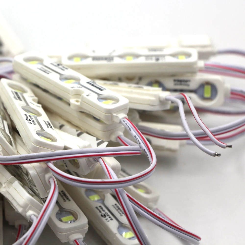 

IP68 Samsung 5630 led module Light Advertising lamp 1.5W 3Leds Sign Backlights Waterproof 12V Channel Letters lamp white 50pcs