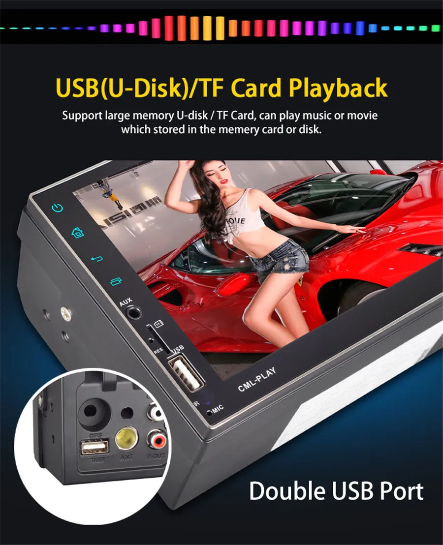 Flash Deal 2 Din Car Radio GPS Navigation Autoradio Android 7.1 Touch Screen Wifi Car Audio Player Quad Core Car radio USB Bluetooth Player 7 Flash Deal 2 Din Car Radio GPS Navigation Autoradio Android 7.1 Touch Screen Wifi Car Audio Player Quad Core Car radio USB Bluetooth Player 7