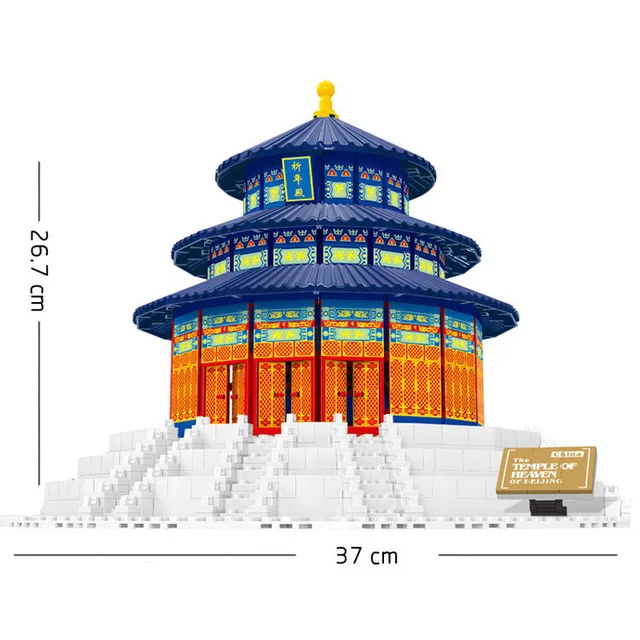 Wange World Great architecture большой набор строительных блоков город Лондон Париж Нью-Йорк игрушки кирпич совместимый Тадж-Махал - Цвет: 8020 no box