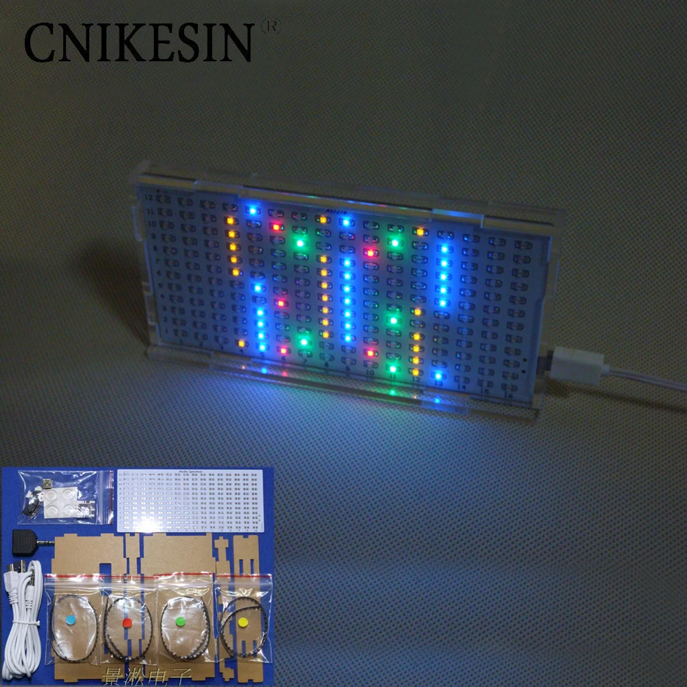 Cnikesin AS1216 Crystal Castles светодио дный музыка отображения спектра уровня индикатор DIY