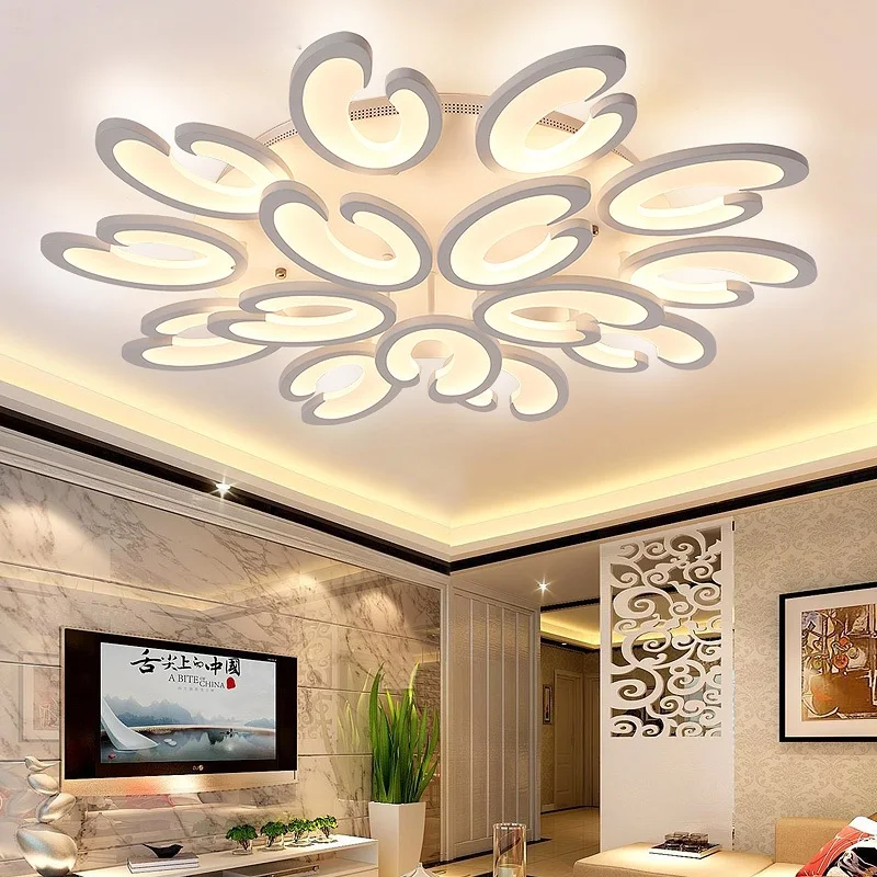 

Flower aluminum acrylic LED ceiling lamp home living room bedroom study lamps commercial LED Ceiling light 110-240V