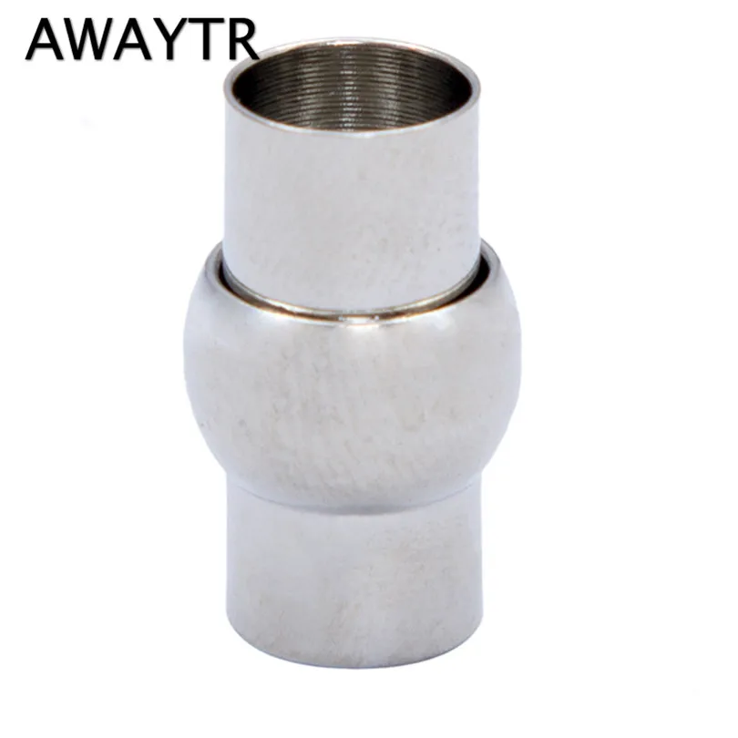 

AWAYTR 5pcs Magnetic Clasps Jewelry Findings & Components Connector Fits 2/3/4/5/6/7/8mm Round Leather Cord Bracelets Necklaces