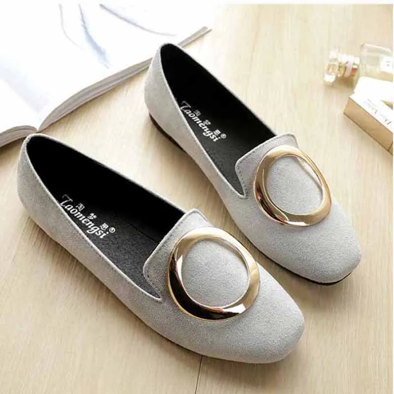 

Spring Flats Women Shoes Loafers Genuine Leather Women Flats Slip On Women's Loafers Female Moccasins Shoes Plus Size 35-44