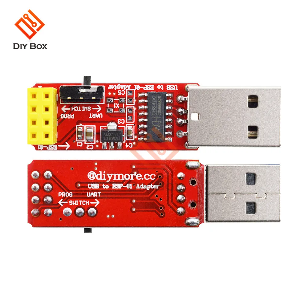 3,3 В USB к ESP8266 ESP-01 ESP-01S Wi-Fi адаптер модуль с CH340G USB к ttl драйвер последовательный беспроводной Wifi модуль для Arduino