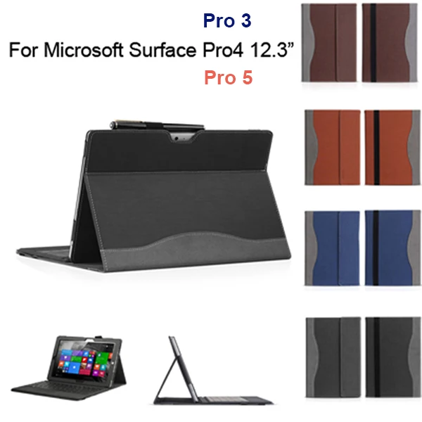 

Creative Design High Quality PU leather Case Cover For Microsoft Surface Pro 6 Pro 4 Pro 5 12.3" Laptop Tablet protective Sleeve