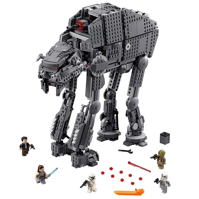 

Compatible LegoINGlys 75054 75189 Lepin 05051 05130 Star Wars Force Awaken The AT AT Armored Robot Model Blocks Bricks Gifts