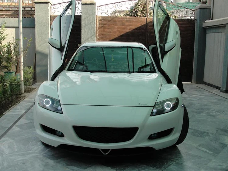 Для Mazda RX8 Rx-8 2004-2008 супер яркий белый цвет 3528 SMD комплект светодиодов «глаза ангела» дневной ходовой светильник DRL