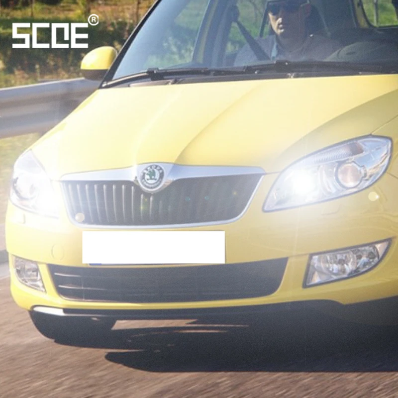 Для skoda Fabia Kombi Roomster SCOE 2 шт. авто дальнего света Супер галогенная лампа фары автомобиля Стайлинг теплый белый