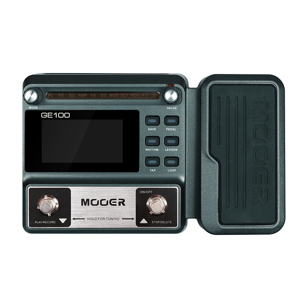 Mooer GE100 Electric Bass Guitar Pedal Multi-Effects Processor Distortion Tap Tempo Looper Drum Machine