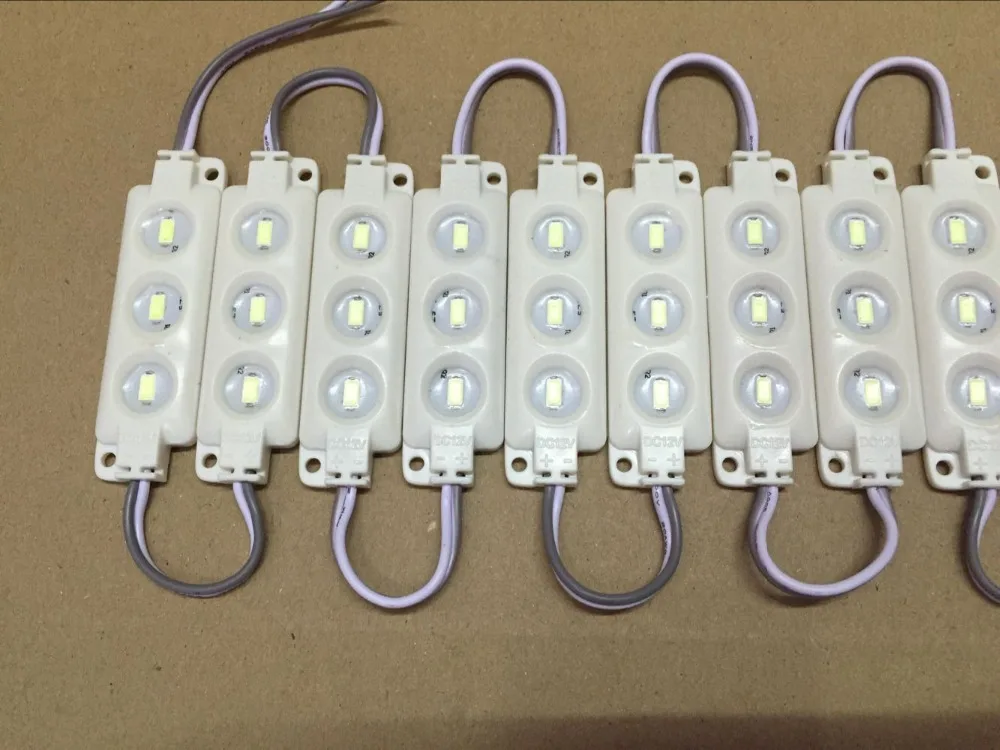 DHL 500 шт./лот SMD 5730 3 светодиода модуль для подсветка наружной рекламы 12В белый