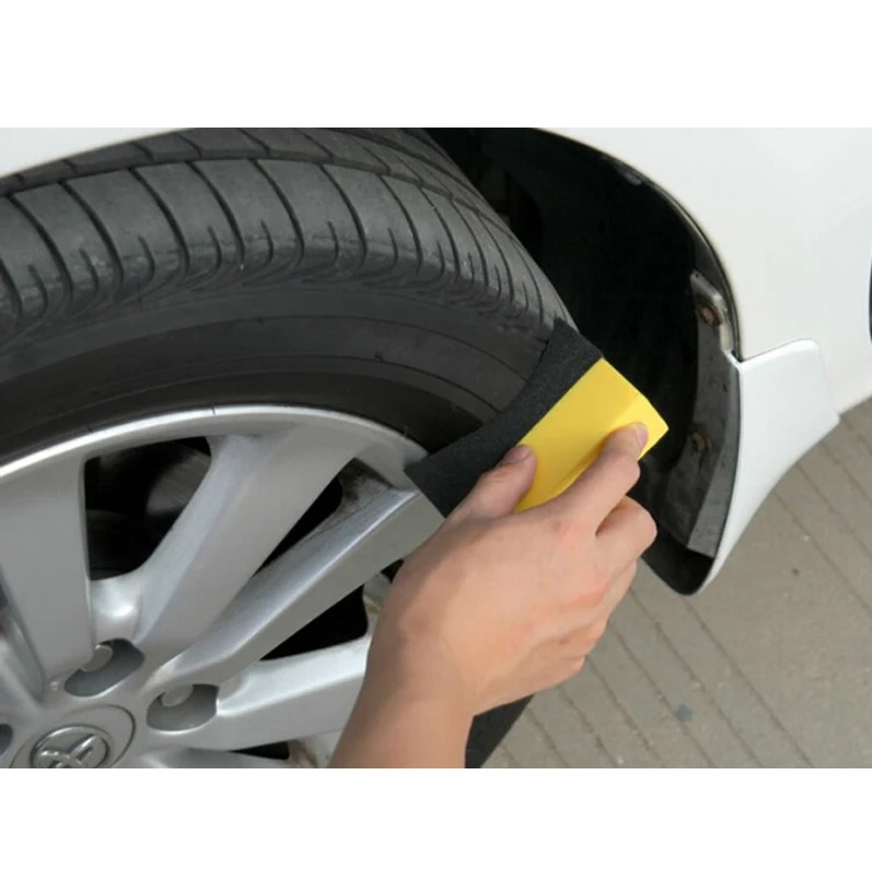 Youwinme 20 шт. u-образная Автомобильная щетка для мытья шин Губка для грузовика уход за краской для автомобильных колес очистка воска Полировочная шайба протрите