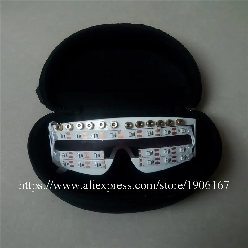 Blue led red laser luminous party stage show laserman show glasses08