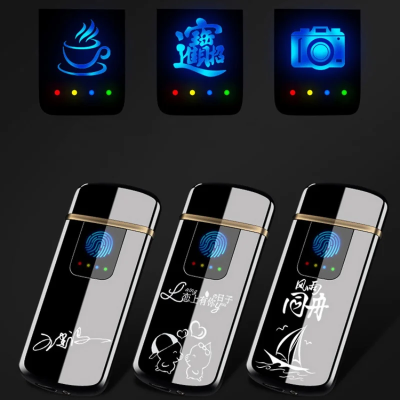 

Touch-senstive Switch Lighter Cigarette Lighter USB Lighters Windproof Flameless Rechargeable Electronic Lighter for Smoking