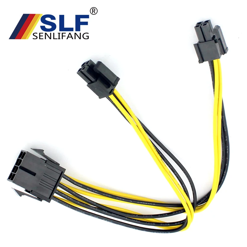 Power Supply Cable For Pc Dual 2port 4p+4p Cpu Extension Cables