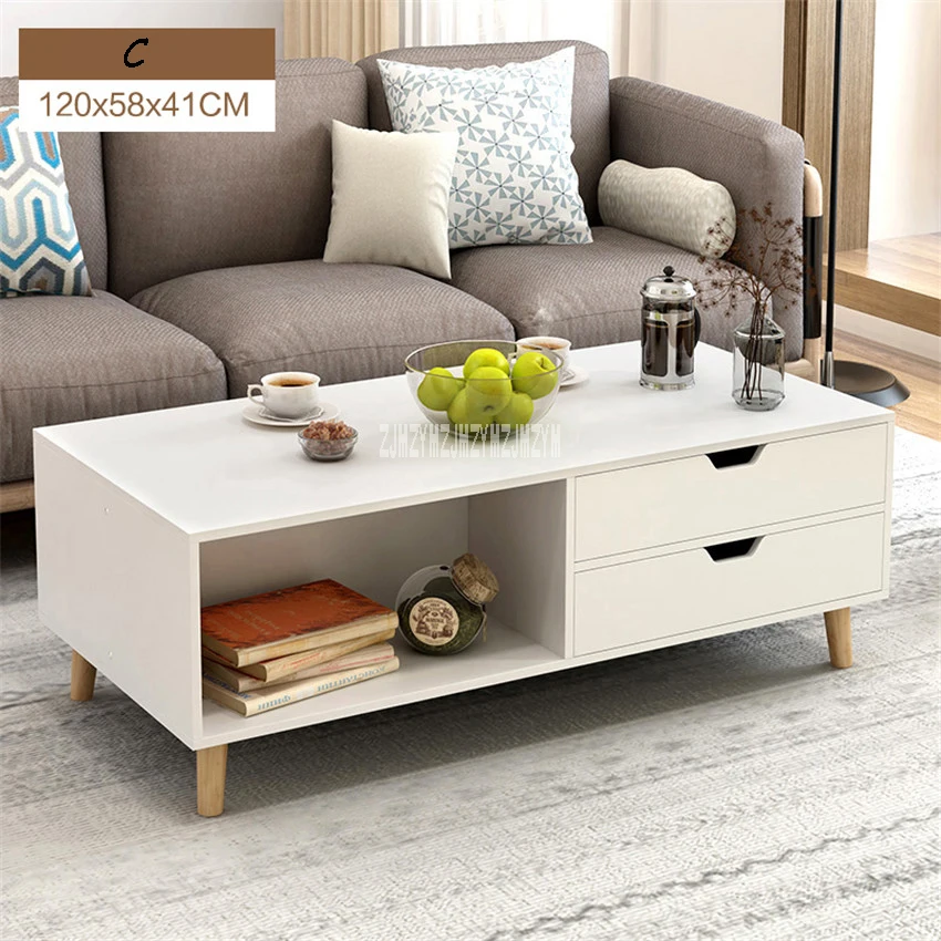 H30 سعة كبيرة بسيطة الحديثة غرفة المعيشة طاولة شاي متعددة الوظائف Teapoy طاولة جانبية مستطيلة نهاية الجدول مع 2-درج H30 سعة كبيرة بسيطة الحديثة غرفة المعيشة طاولة شاي متعددة الوظائف Teapoy طاولة جانبية مستطيلة نهاية الجدول مع 2-درج