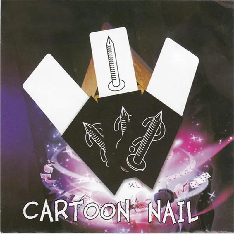 1 set magic nail card mind predicts the cards magic tricks