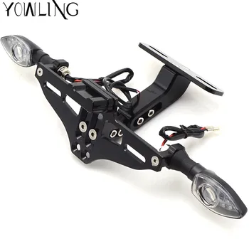 

FOR KAWASAKI Z250 Z750 Z800 Z1000 DUCATI 848 /EVO MULTISTRADA 1200 Adjustable License Number Plate Frame Holder Bracket Mount