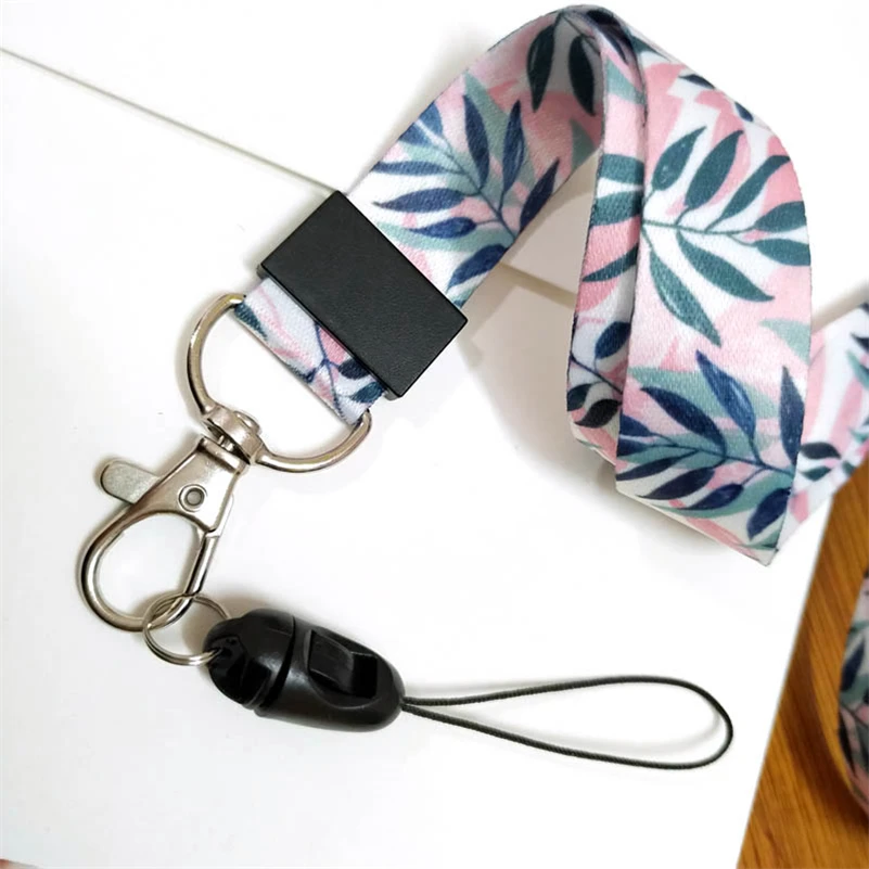 صغير الطازجة يترك الرقبة حزام اسهم للمفاتيح ID بطاقة رياضة أحزمة هاتف المحمول USB شارة حامل DIY شنق حبل الوهق الحبل