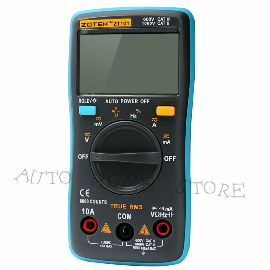 

Newly ZT101 6000 Counts Auto Pocket Mini Portable Ranging Digital Multimeter Tester