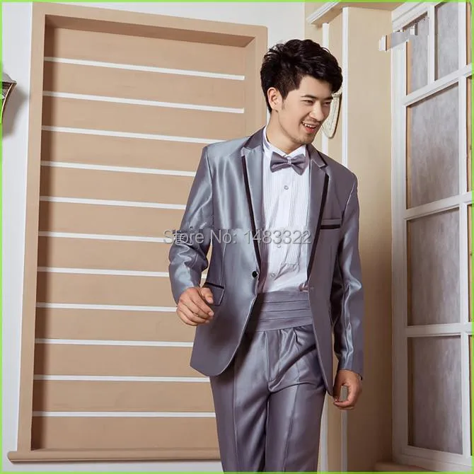 mens suit with waist belt