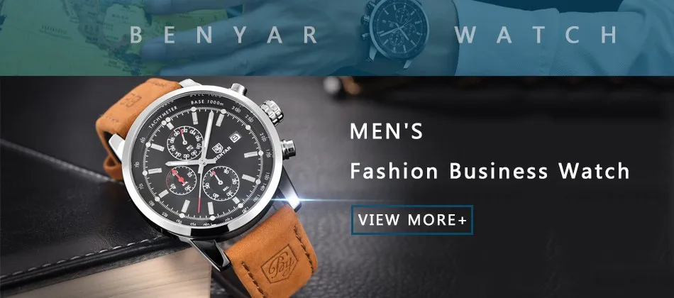 2018 BENYAR Watches Men Luxury Brand Quartz Watch Fashion Chronograph Watch Reloj Hombre Sport Clock Male hour relogio Masculino -