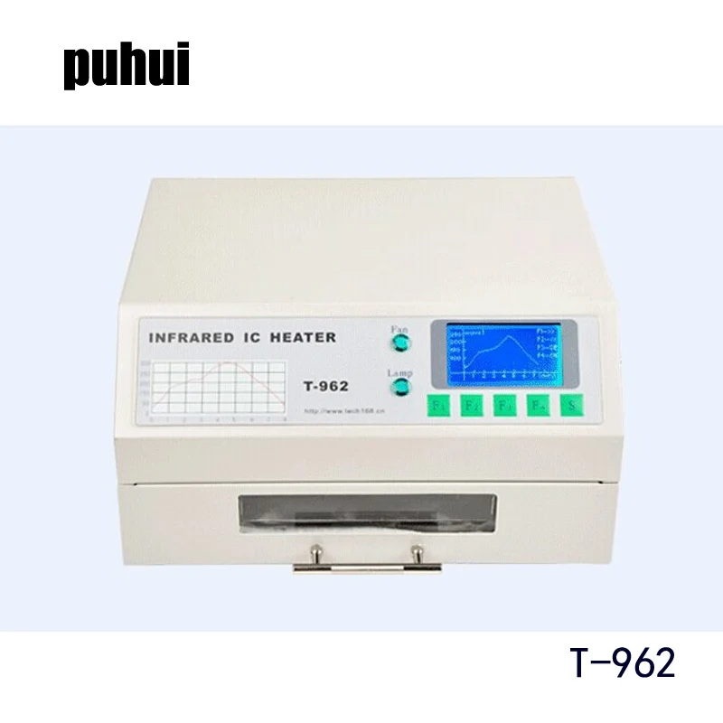 Puhui T962 110V/220V оплавления оборудования T-962 инфракрасный печи Нагреватель BGA паяльная станция