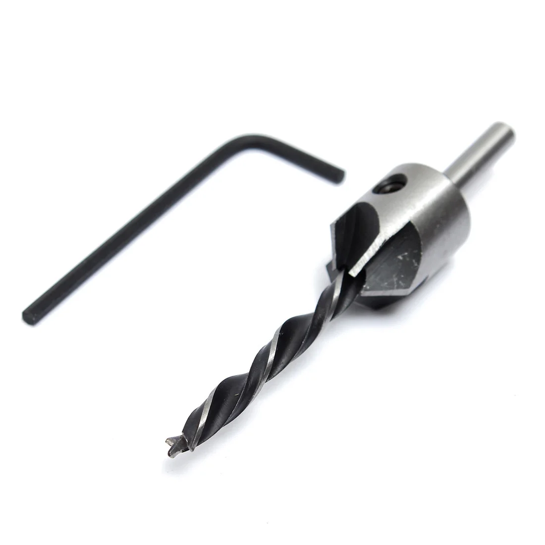 Buy 3mm HSS Carpentry Countersink Drill High Speed Steel Drill Bit + Wrench
