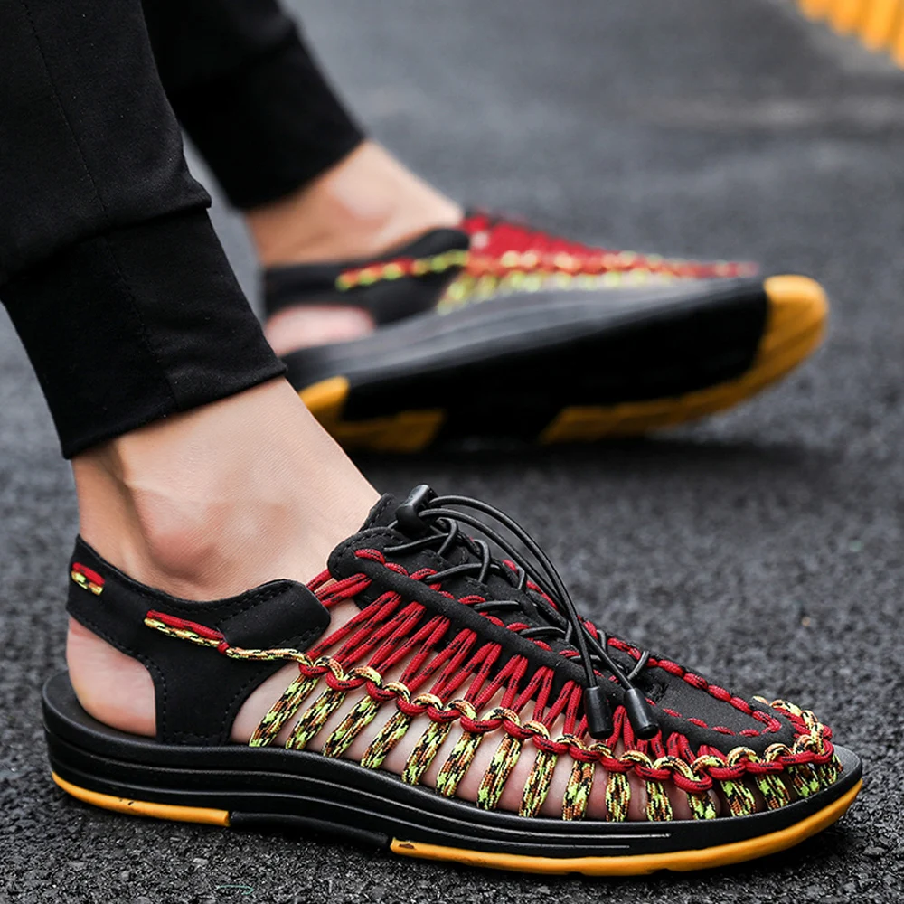 

Men's summer sandals casual shoes men sneakers breathable slippers fashion 2019 shoes for male flip flop sports calzado hombre