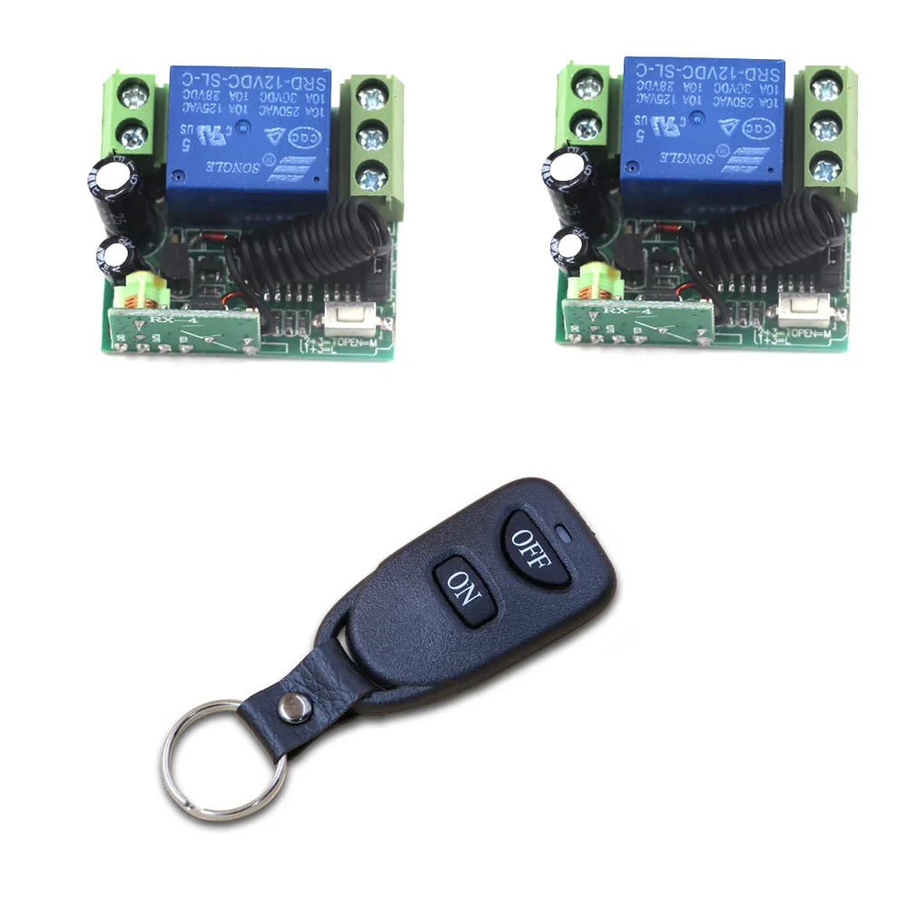 Smart Home Mini DC 12V 10A 1CH Wireless RF Radio Light Switch Remote