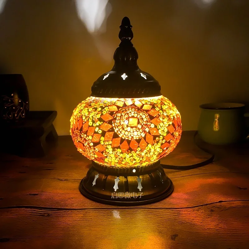 その他 vintage Turkish Lamp その他 vintage Turkish Lamp Turkish Mosaic Table Lamp Triple