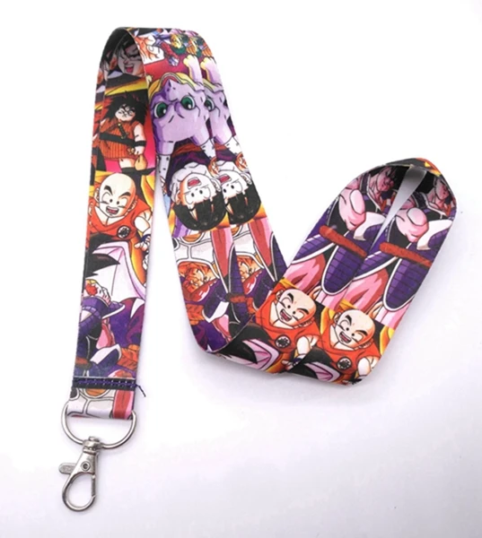 

Hot Sale! 10 pcs /20 pcs/30pcs cartoon Anime Dragon Ball Lanyard Neck Strap Card Bus ID Holders With Key Chain
