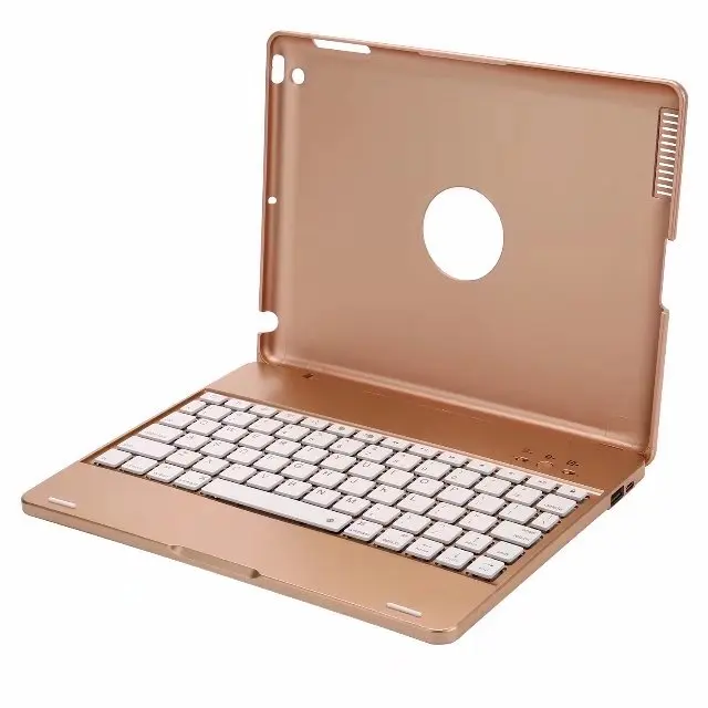 Роскошный чехол для iPad 2/3/4, металлическая подставка для клавиатуры, Bluetooth, ABS, чехол для iPad 2, iPad 3, iPad 4, металлический чехол-подставка для клавиатуры